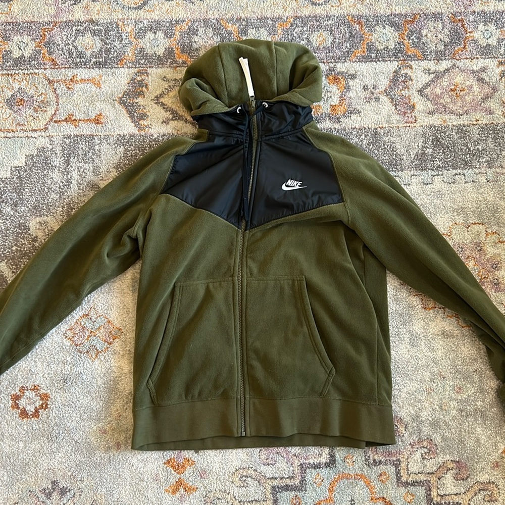 Mens Nike NSW Full Zip Polar Fleece Hoodie